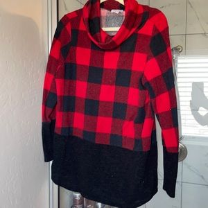 White birch brand cowl neck sweater